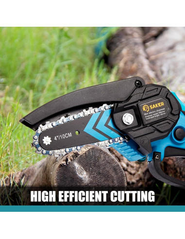 Motosierra Mini Saker 20V Inalámbrica 1.1 kg para Jardín