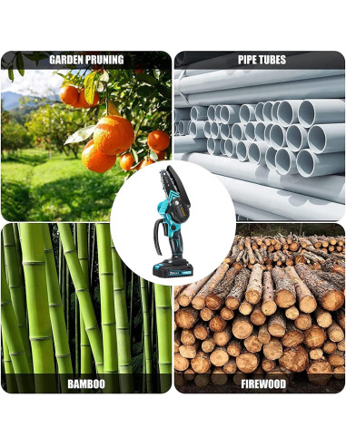 Motosierra Mini Saker 20V Inalámbrica 1.1 kg para Jardín