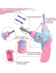 Juego de Herramientas MAGIC4U 48 Piezas para Niños 2