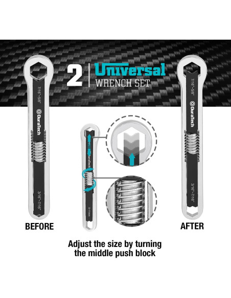 Juego de Llaves Universales DURATECH 2 Piezas 20 y 25 cm