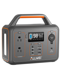 Generador Solar Portátil ALLWEI 300W 280Wh para Camping