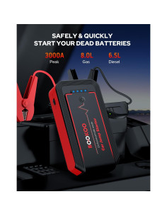 Arrancador de Batería 3000A BOOKOO H9 Portátil 12V 2