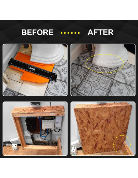 Medidor de Contorno JOREST 15 cm Multiusos para Bricolaje