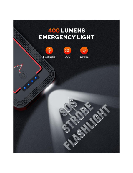 Arrancador de Batería 3000A BOOKOO H9 Portátil 12V