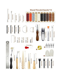 Kit de Herramientas de Cuero PLANTIONAL para Principiantes 2