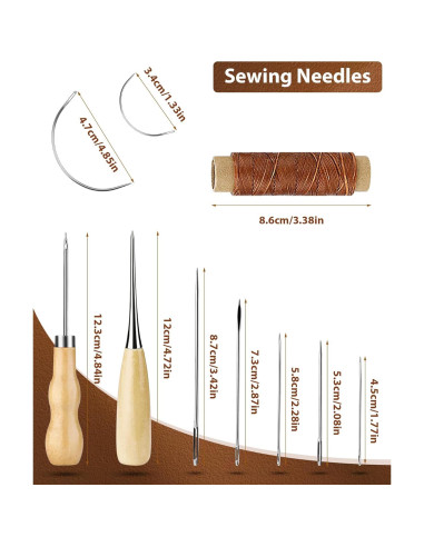 Kit de Herramientas de Cuero PLANTIONAL para Principiantes