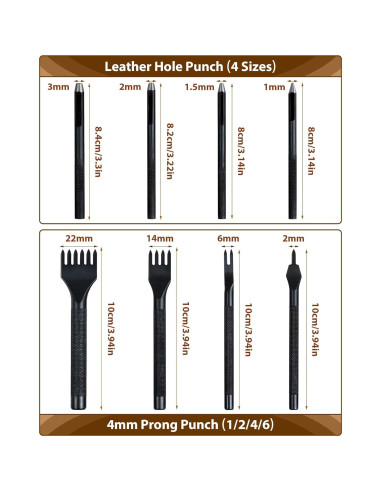 Kit de Herramientas de Cuero PLANTIONAL para Principiantes