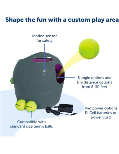 Lanzador Automático de Pelotas PetSafe, 2,13 m, Interactivo