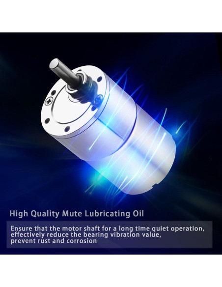 Motor de Engranaje Eléctrico Greartisan 12V 10RPM Alto Par