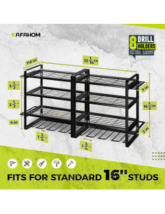 Organizador de Herramientas KAFAHOM 4 Capas para Garaje 2
