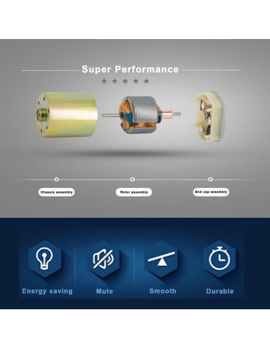 Motor de Engranaje Eléctrico Greartisan 12V 10RPM Alto Par
