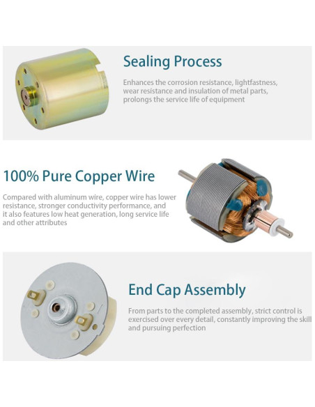 Motor de Engranaje Eléctrico Greartisan 12V 10RPM Alto Par