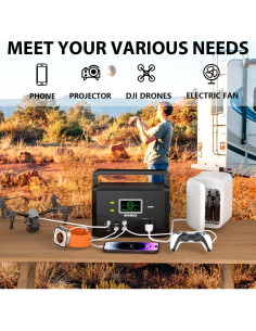 Estación de Energía Portátil Mormluck K200 200W 118Wh Verde 2