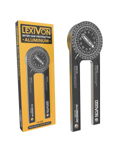 Protractor de inglete LEXIVON LX-230 17,78 cm acero anodizado