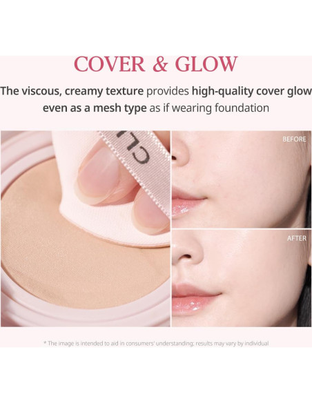 Cojín Maquillaje CLIO Kill Cover Glow 15g x2 Piel Radiante