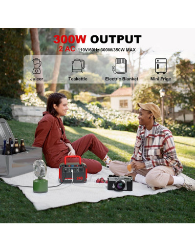 Estación de Energía Portátil MARBERO M638 240Wh 350W Camping