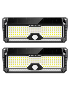 Luces Solares LECLSTAR 4000Lm 268 LED con Sensor de Movimiento