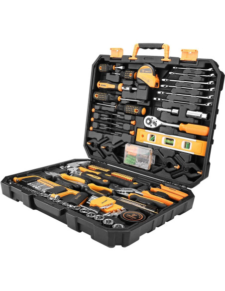 Juego de Herramientas DEKOPRO 228 Piezas con Caja Amarilla