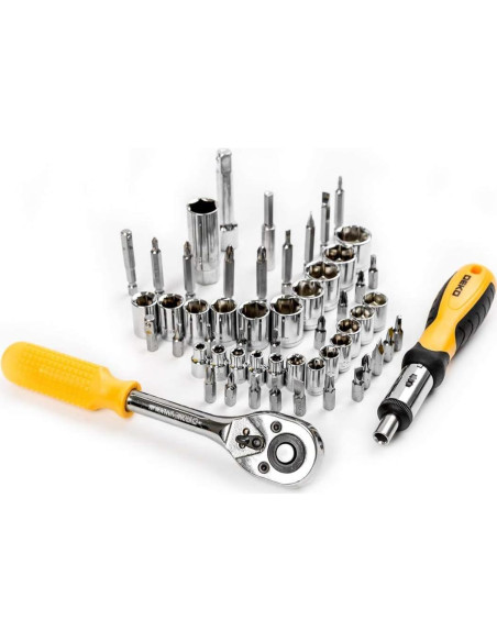 Juego de Herramientas DEKOPRO 228 Piezas con Caja Amarilla
