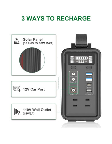 Estación de Energía Portátil Difeisi P240 240Wh 110V