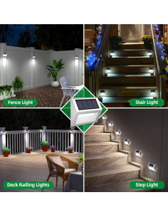 Luces Solares JSOT 12 Unidades para Escaleras Exterior 2