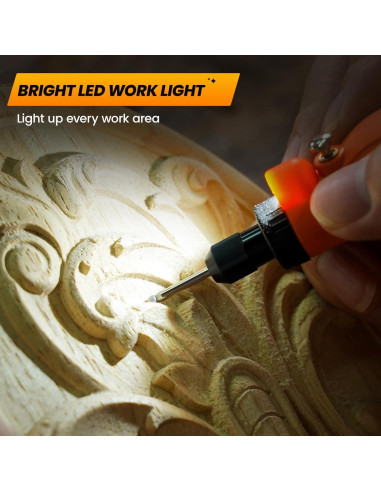 Herramienta Rotativa Inalámbrica HARDELL 3.7V 69 Accesorios