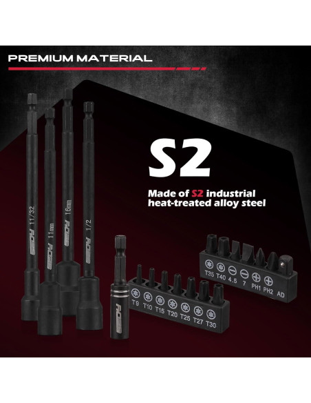 Juego de Puntas de Impacto SEDY 31 Piezas Métricas y SAE