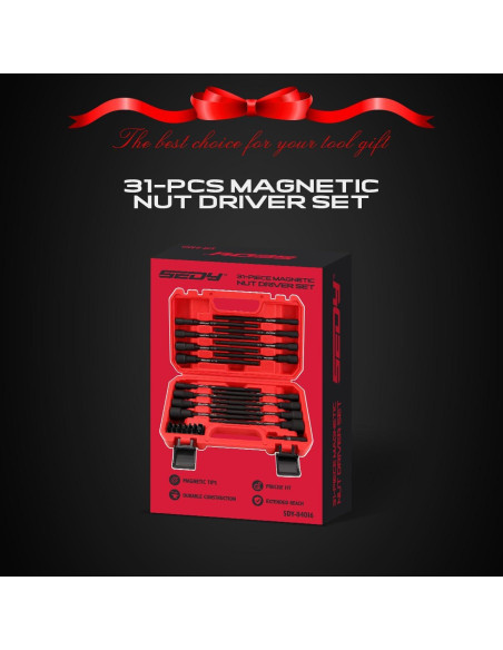 Juego de Puntas de Impacto SEDY 31 Piezas Métricas y SAE