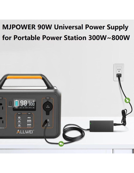 Cargador Universal 90W para Estaciones de Energía Portátil