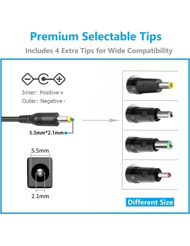 Cargador Universal 90W para Estaciones de Energía Portátil