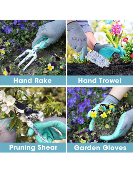 Juego de Herramientas de Jardín WORKPRO 4 Piezas Aluminio Juego de Herramientas de Jardín WORKPRO 4 Piezas Aluminio