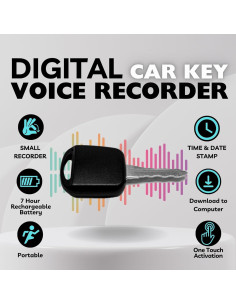 Grabadora de Voz Oculta Lawmate AR-300 4GB 7h Grabación 2