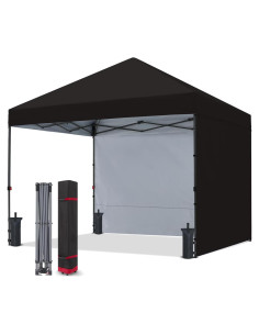 Carpa Plegable COOSHADE 3x3m con 2 Paredes Laterales