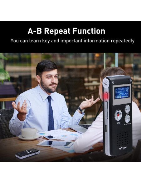 Grabadora de Voz Digital HoTiyan 64GB Activada por Voz
