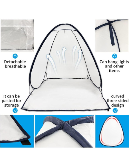 Cabina de Pintura Portátil PLANTIONAL 0.94x0.97x1.01m