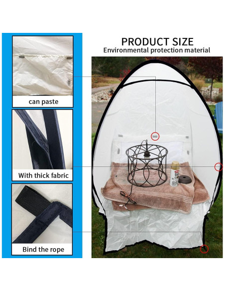 Cabina de Pintura Portátil PLANTIONAL 0.94x0.97x1.01m