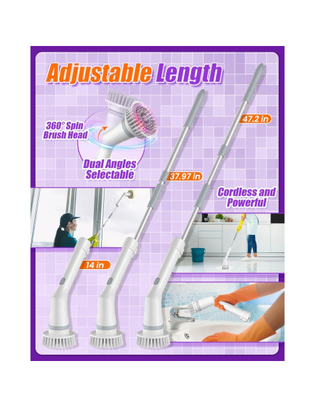 Limpiador Eléctrico de Ducha NBONEBS DS-258 Inalámbrico