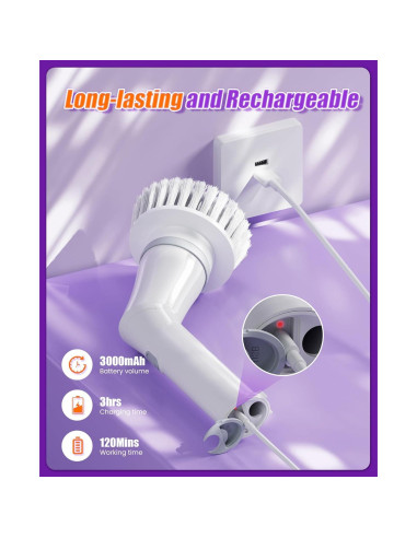 Limpiador Eléctrico de Ducha NBONEBS DS-258 Inalámbrico