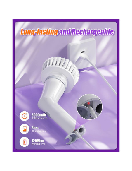 Limpiador Eléctrico de Ducha NBONEBS DS-258 Inalámbrico