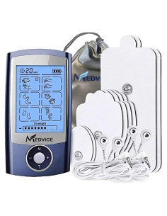 Unidad TENS Recargable MEDVICE 16 Modos Alivio Dolor Muscular