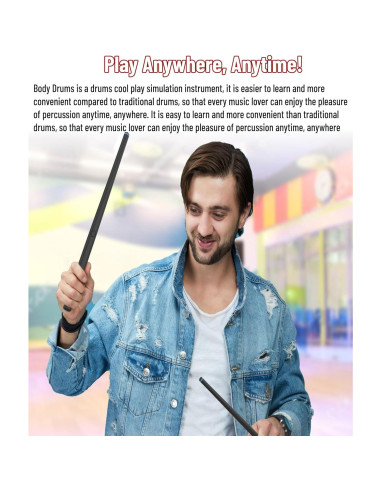 Batería Electrónica Virtual Bewinner - 9 Tambores, Sin Ruido