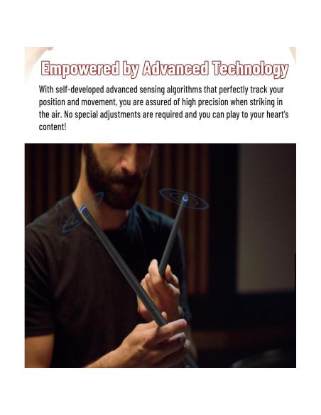 Batería Electrónica Virtual Bewinner - 9 Tambores, Sin Ruido