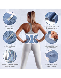Faja de Soporte Lumbar NEENCA Ajustable para Alivio Espalda 2