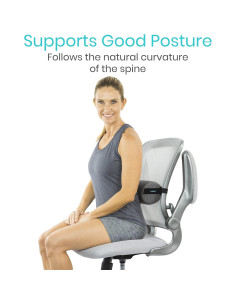 Almohada Lumbar Vive CSH1023GRY Soporte Ergonómico 30 cm 2