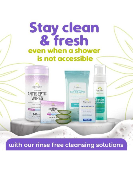 Champú Sin Enjuague Nurture Valley - 3 Botellas 240ml - Lavanda Pepino Salvia