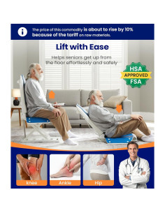 Silla Elevadora Eléctrica MAIDeSITe JC35M3 20 cm Azul 2