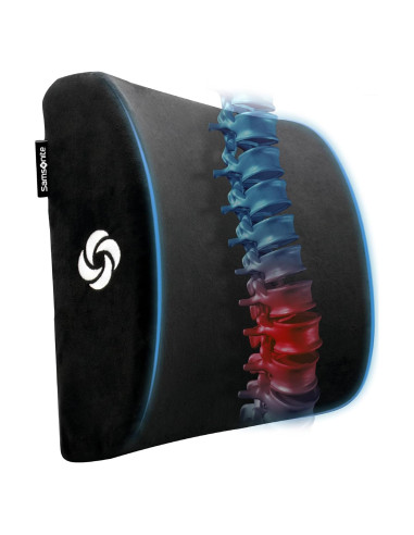Almohada Lumbar Samsonite SA6041 Espuma de Memoria 34.3x35.6cm