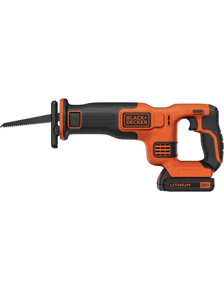 Sierra Recíproca Inalámbrica BLACK+DECKER 20V Kit 2,04 kg