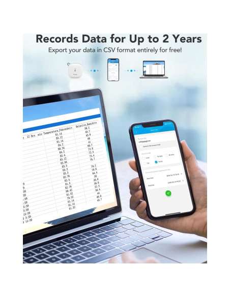 Sensor de Temperatura WiFi Govee H5179, Higrómetro Inteligente