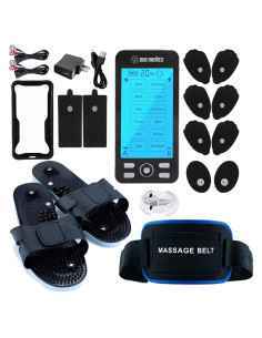 Estimulador Muscular TENS NueMedics 24 + Cinturón y Zapatillas